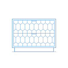Furniture Nightstands Geome Nightstand Outline Svg File, Free Vectors File